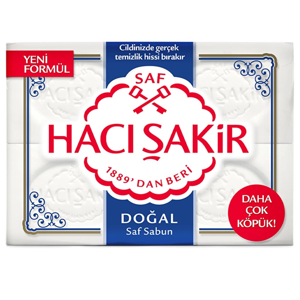Hacı Şakir Natural White Soap 4 x 150 gr
