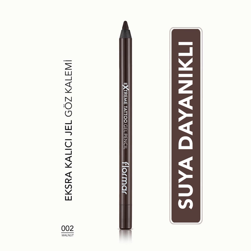 Flormar Extreme Tattoo Extra Permanent Matte Gel Eyeliner 002 walnut