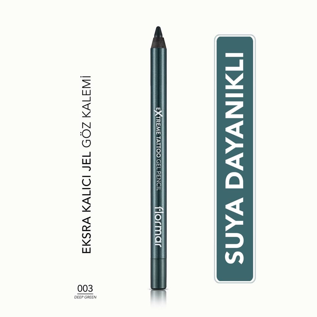 Flormar Extreme Tattoo Extra Permanent Matte Gel Eyeliner 003 Deep Green