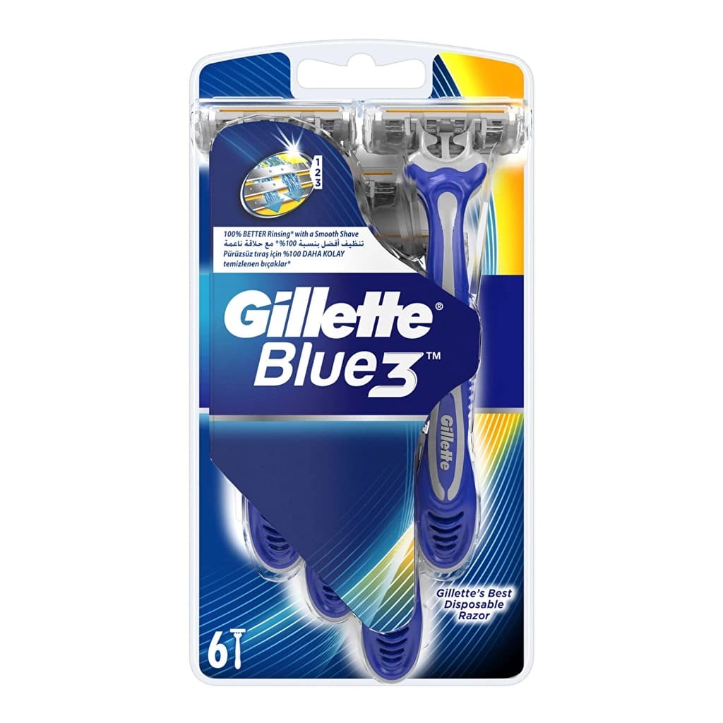 Gillette Blue3 Disposable Razor 6-pack