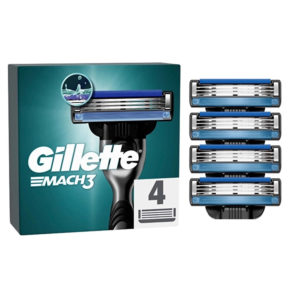 Gillette Mach3 spare Razor Blade 4 pcs