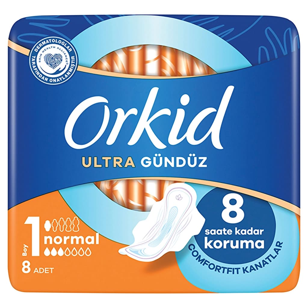 Orkid Ultra Normal (size 1) Winged Sanitary Pad 8 pads