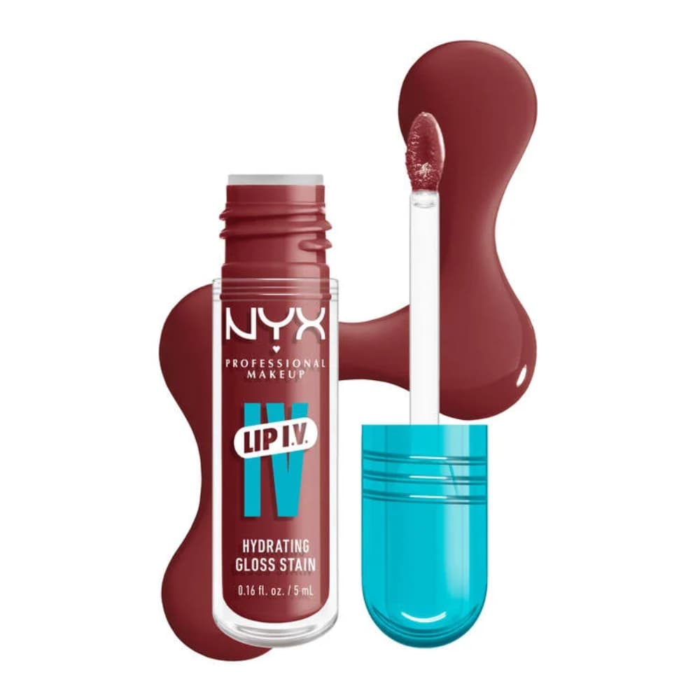 Nyx Professional Make Up Lip Iv Lip Gloss Tint Dripping In Rose