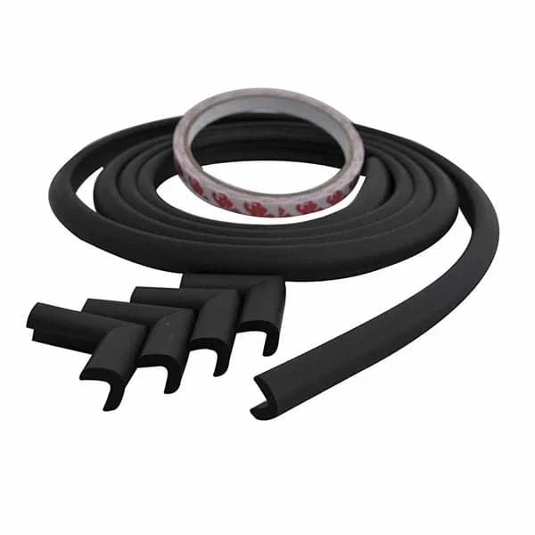 Miny Baby Edge Corner Protector Set - 2M Edge + 4 Corners, Black
