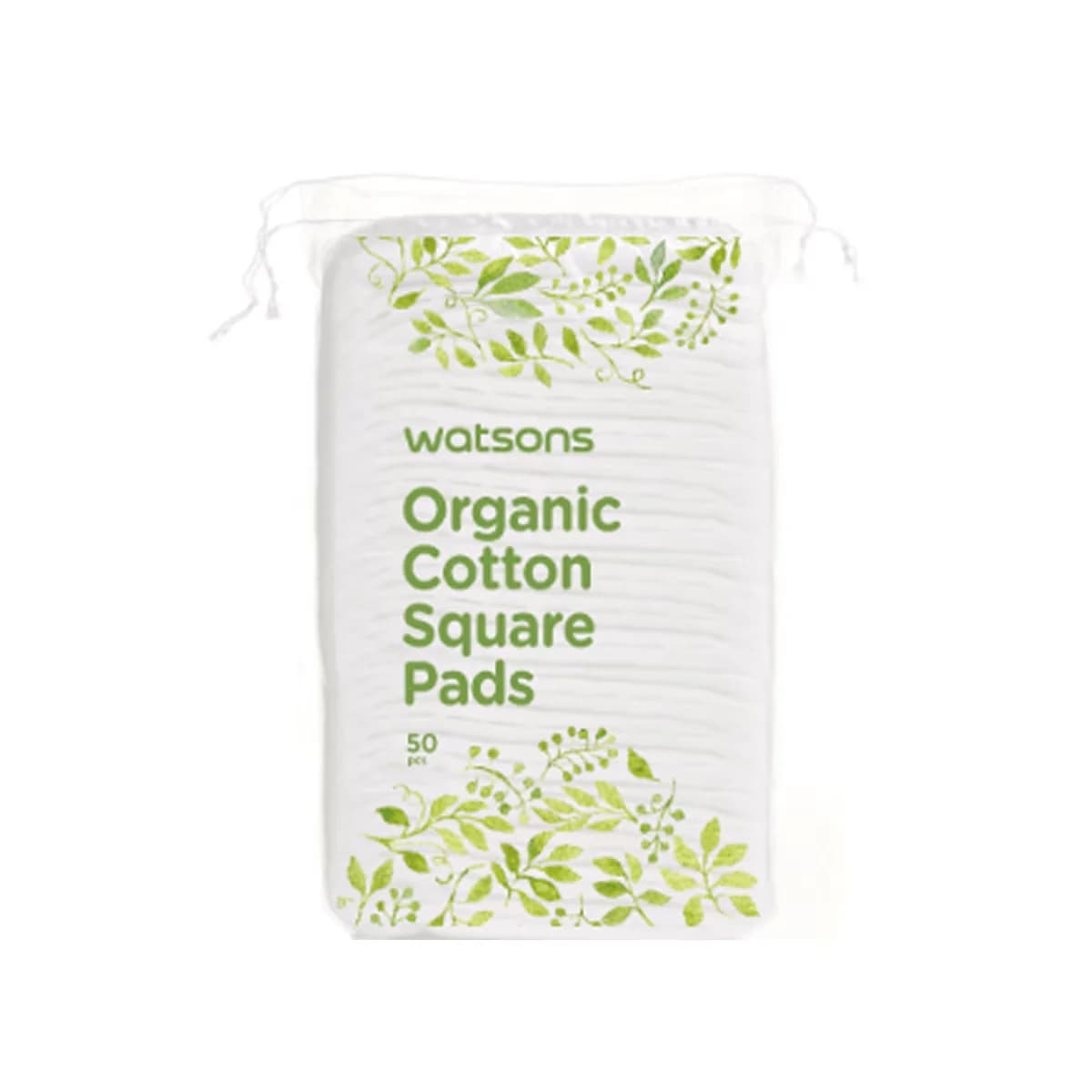 Watsons Organic Square Make-up Cotton 50 pcs