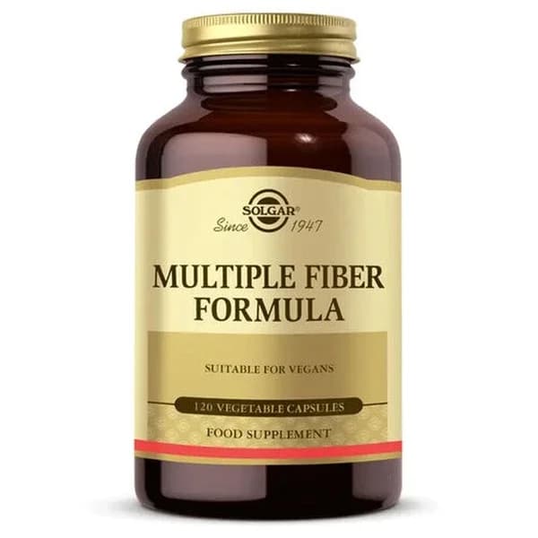 Solgar Multiple Fiber Formula - 120 Capsules for Digestive Health