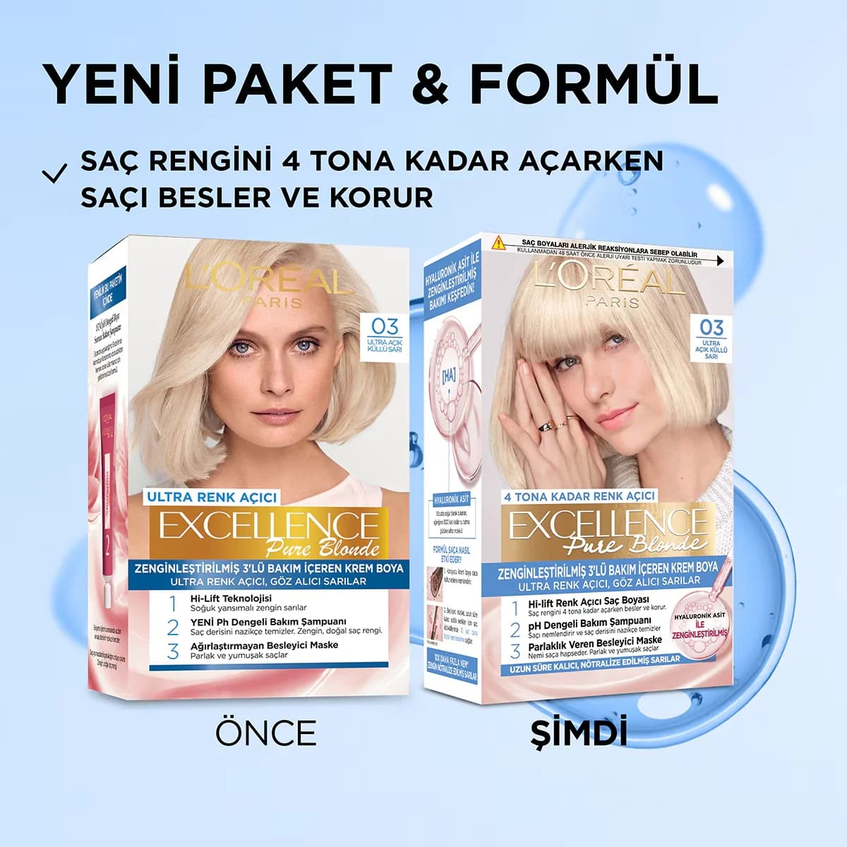 L’Oréal Paris Excellence Pure Blonde Hair Dye Ultra Light Ash Blonde 03 1 pcs