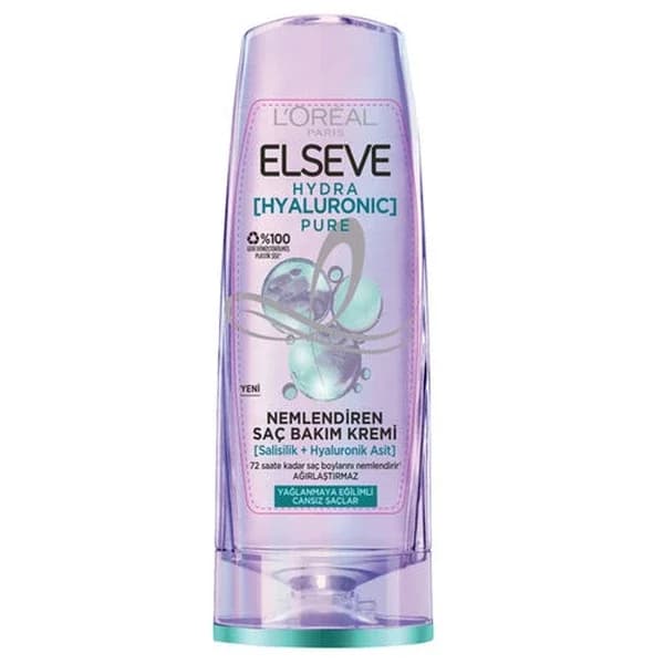 Elseve Hydra Hyaluronic Pure Moisturizing Hair Care Cream 250 ml