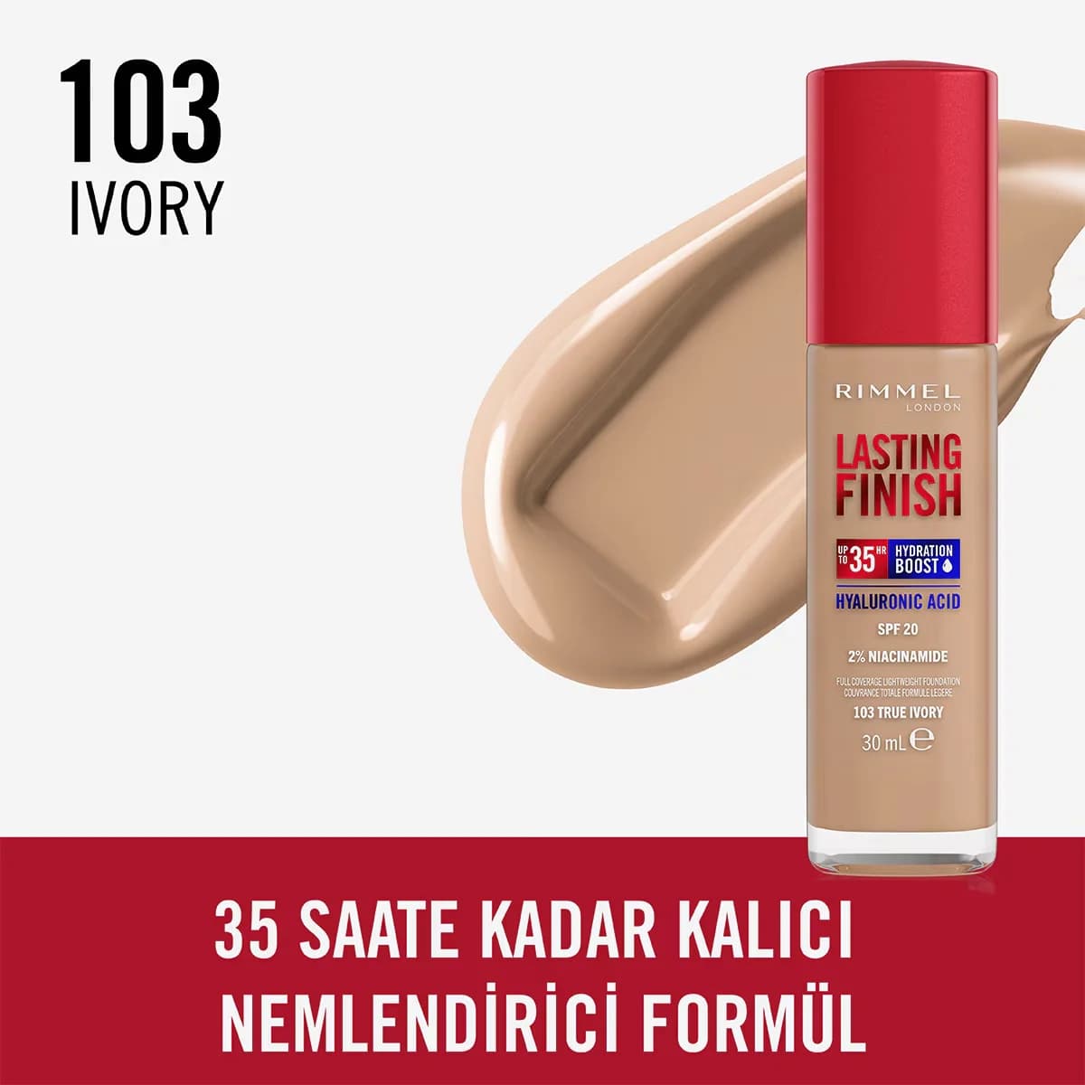 Rimmel London Lasting Finish Foundation True Ivory
