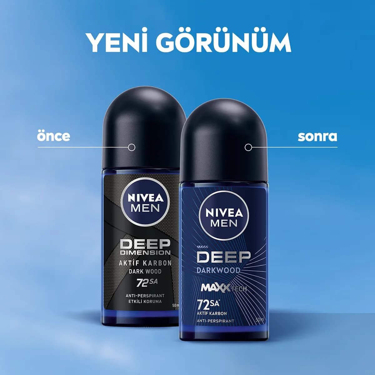 Nivea Men Deep Dimension Roll On 50 ml