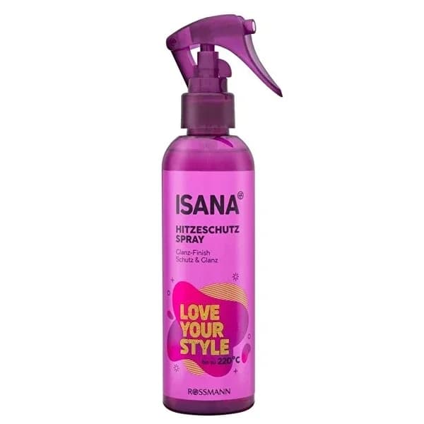 Isana Heat Protection Hair Spray - 200ml Shine & Softness