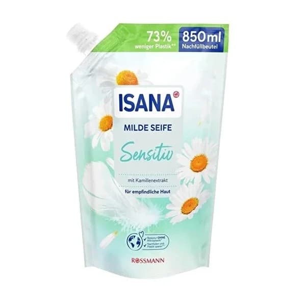 Isana Liquid Soap Spare Sensitive 850 ml
