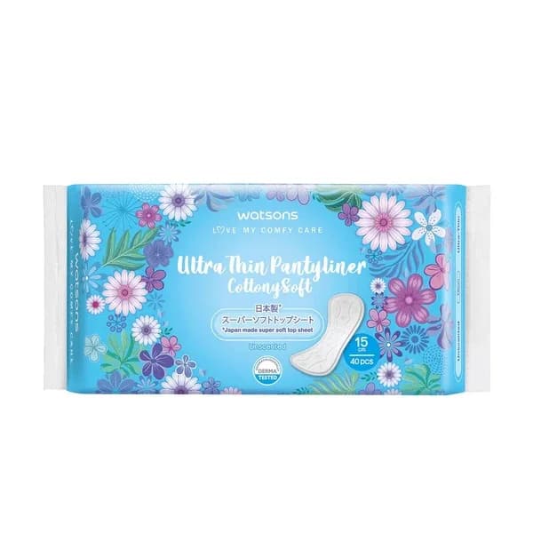 Watsons Cottony Soft Daily Pads Ultra Thin Unscented 40 pcs