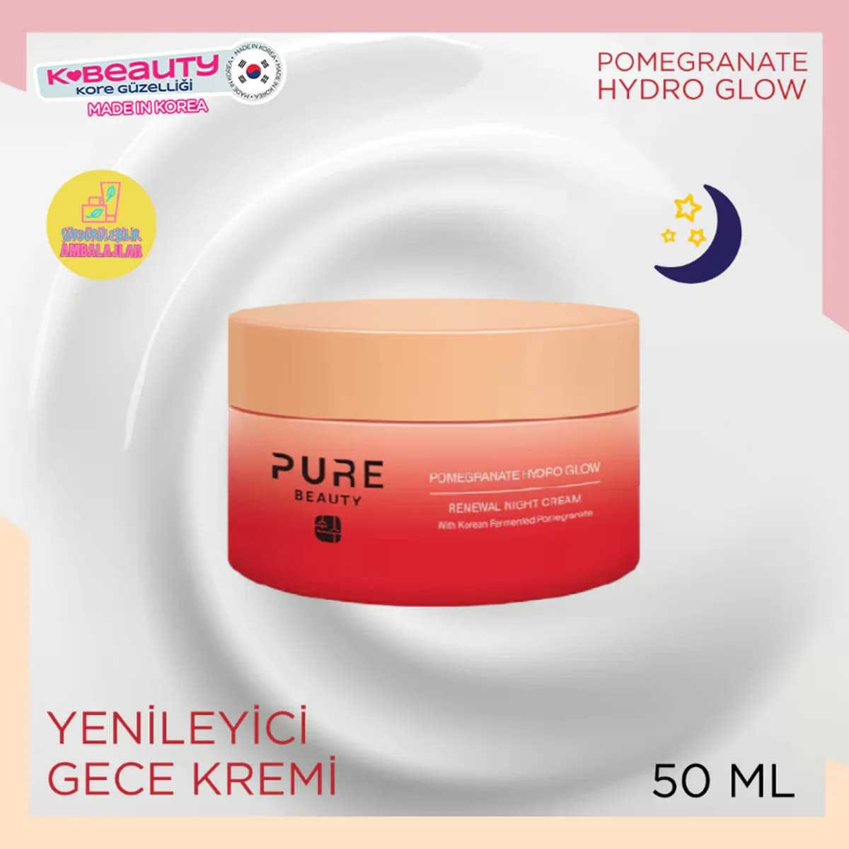 Pure Beauty Pomegranate Hydro Glow Renewal Night Cream 50ml
