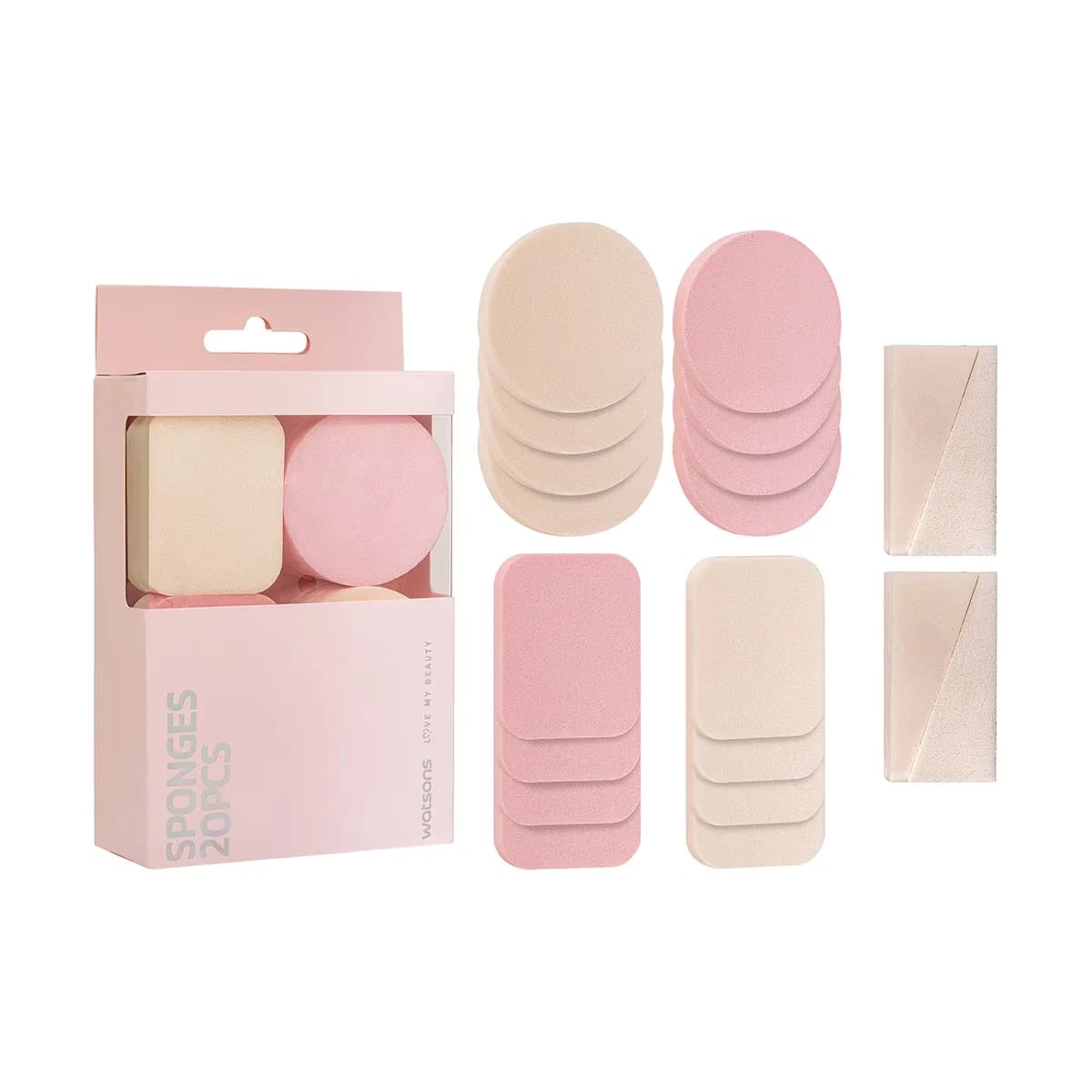 Watsons 20-pcs Makeup Sponge Set