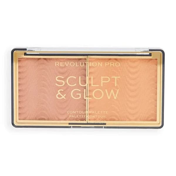 Revolution Pro Highlighter Sculpt & Glow Palette Medium Deep 8 gr