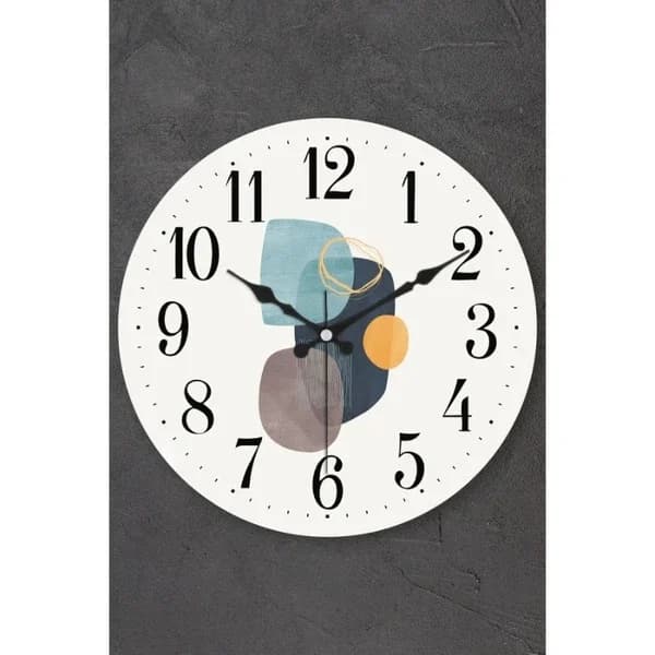 Muyika Musica Bombe 36cm Silent Wall Clock - Glass & Plastic