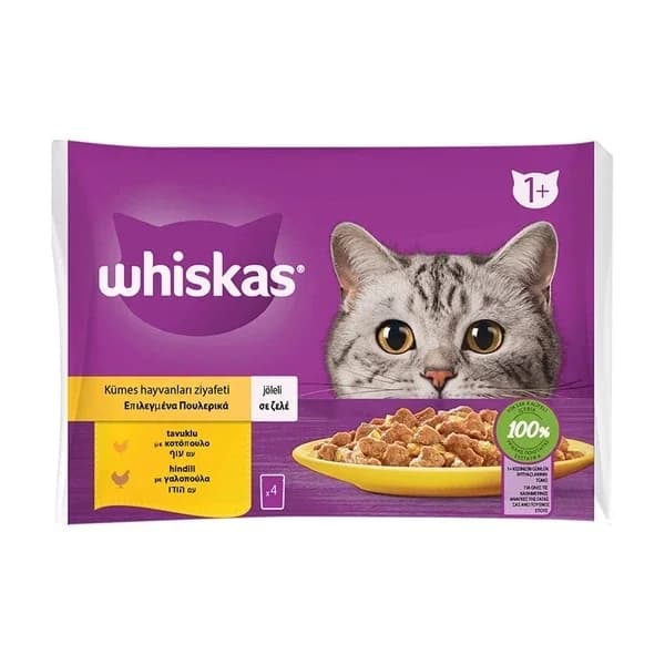 Whiskas Poultry Feast Bag Wet Food 340 gr