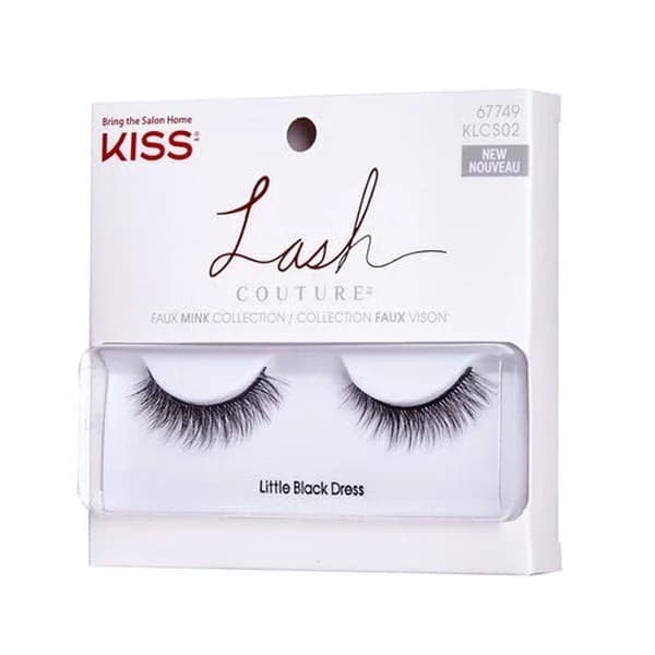 Kiss Lash Couture Faux Mink Full False Eyelashes - Klcs02 c - Little Black