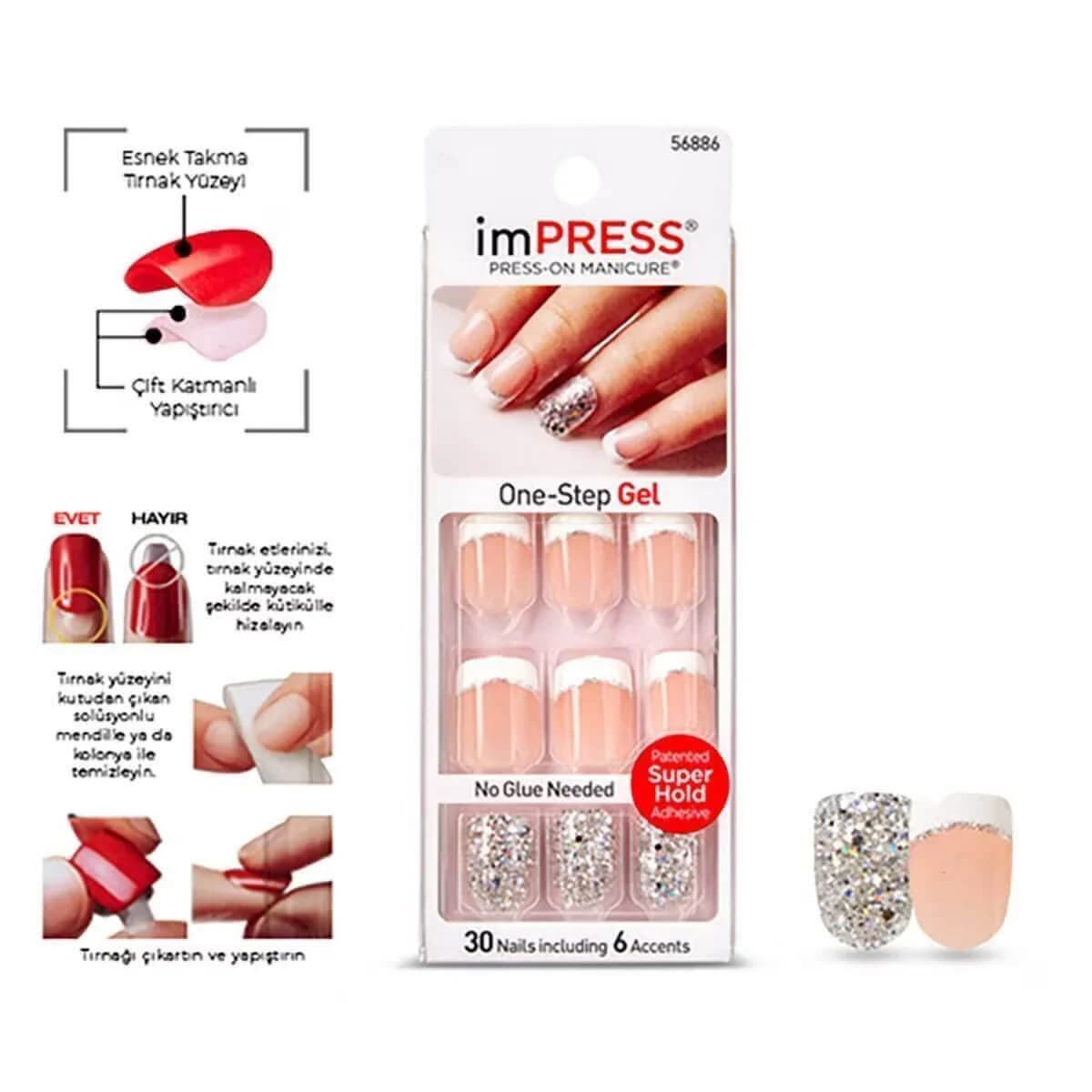 Impress Adhesive Nail Rock It 1 pcs