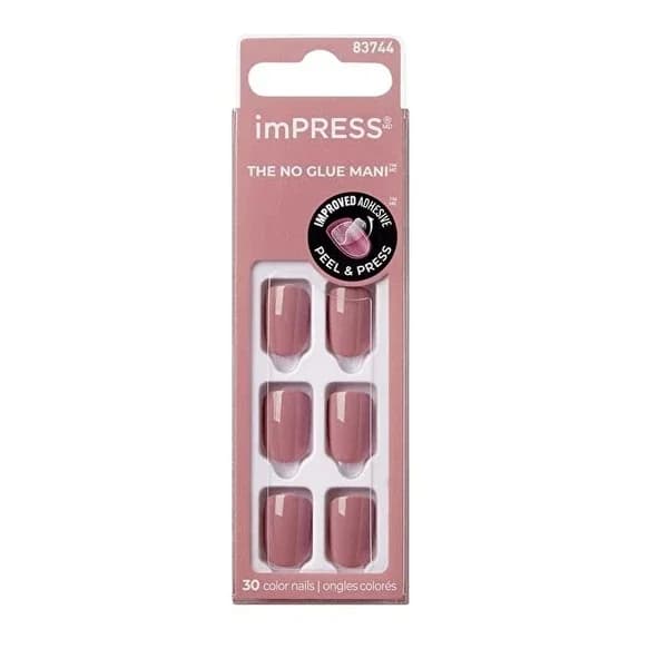 Impress Color Self Adhesive False Nails Short Petal Pink 1 pcs