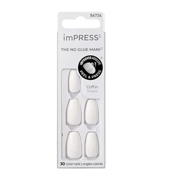 Impress Color Self Adhesive False Nails Medium Frosting 1 pcs