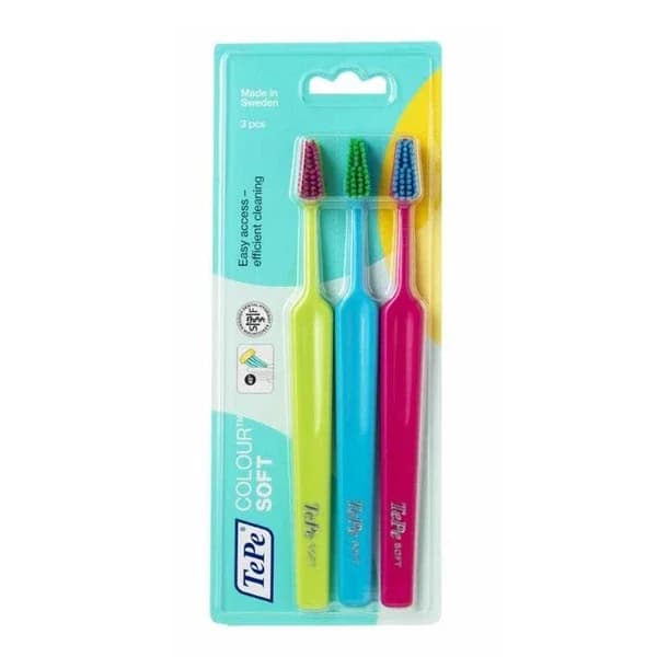 Tepe Color Soft 3-Pack Toothbrush