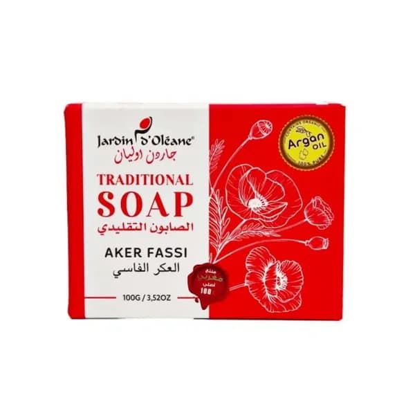 Traditional Soap with Argan Oil and Fassi Clay from Garden Olian 100 grams