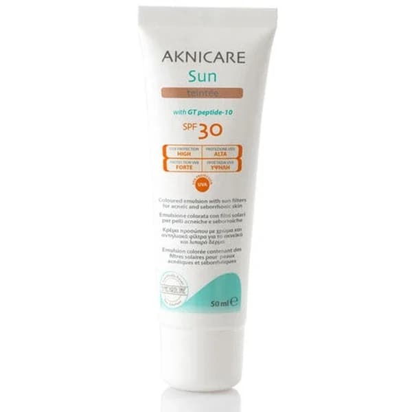 Synchroline Aknicare Tinted SPF30 Sun Cream 50ml - Acne Care