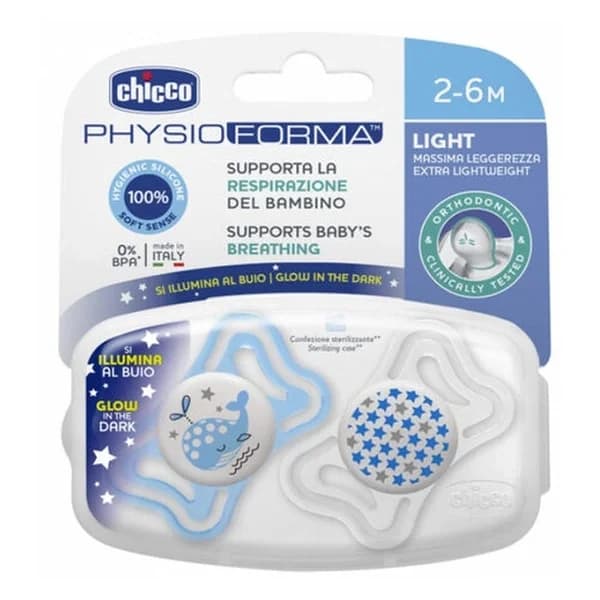Chicco Physioforma Light Silicone Pacifier 2-pack (2-6 months)