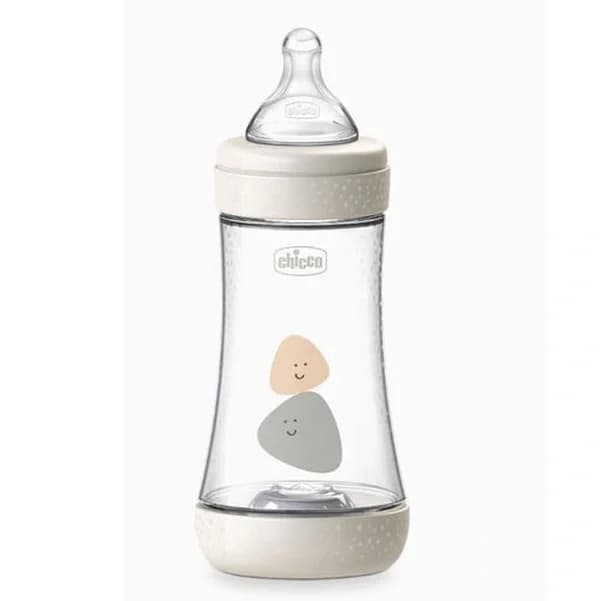 Chicco Intui-flow System 5 perfect 2 m + Baby Bottle 240 ml - White