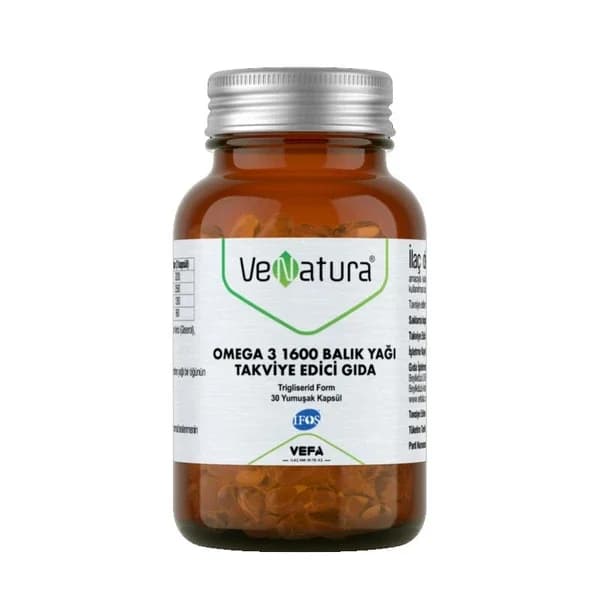 Venatura Omega 3 1600 fish Oil 30 soft Capsules