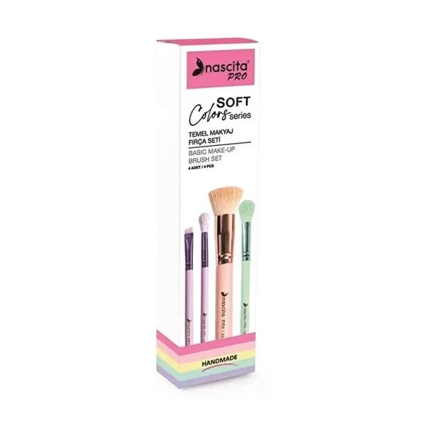 Nascita Soft Colors Series 4-pcs Basic Makeup Brush Set 77 1 pcs