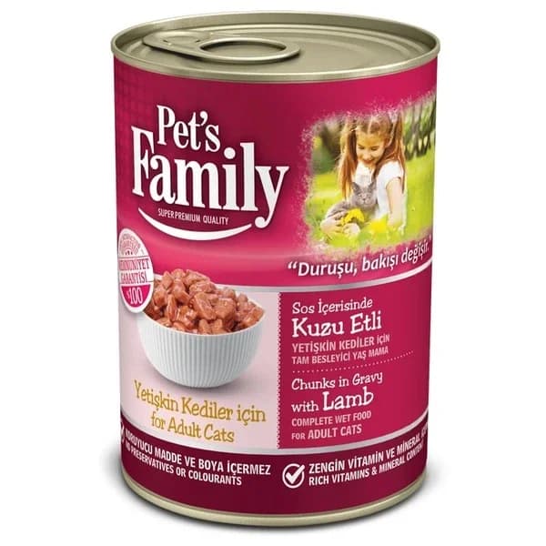 Pet's Family Lamb Cat Canned Food 400 gr