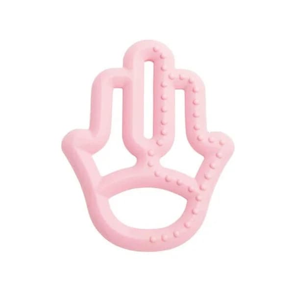 Oioi Mother's Hand Silicone Teether 3 m+ Pink