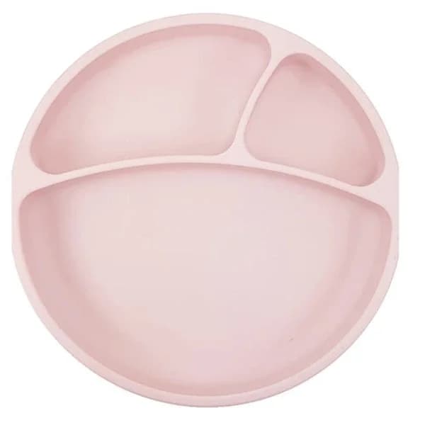 Oioi Portion Food Plate 6+ Months Pink