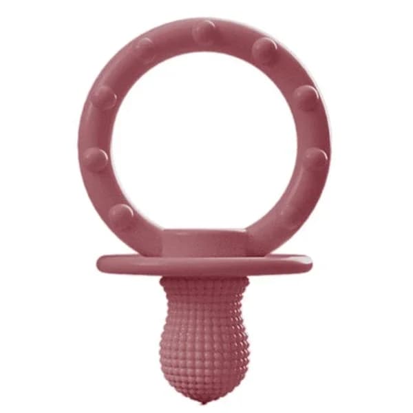 Oioi Gumy Silicone Teether 3 months+ Velvet Rose