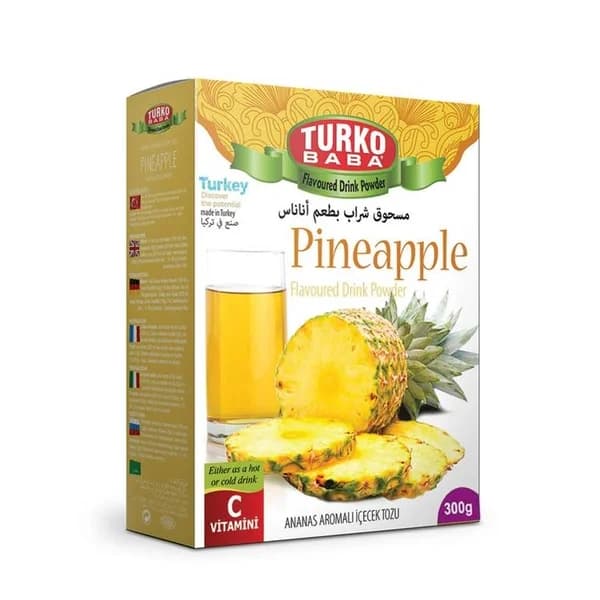 Turko Baba Natural Pineapple Drink Hot or Cold 300 Grams