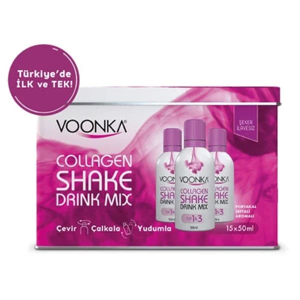 Voonka Beauty Collagen Shake Drink Mix 15 sachets - White Grape