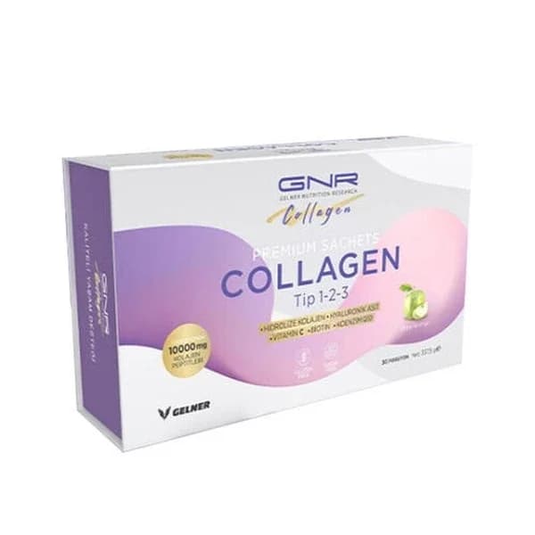 Gnr Collagen Hydrolyzed Collagen Apple Flavored Food Supplement 30 sachets