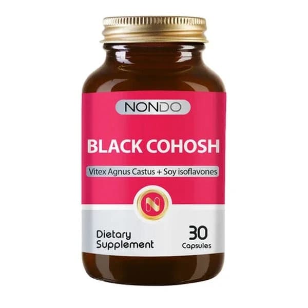 Nondo Vitamins Black Cohosh 30 Capsules for Menopause Support