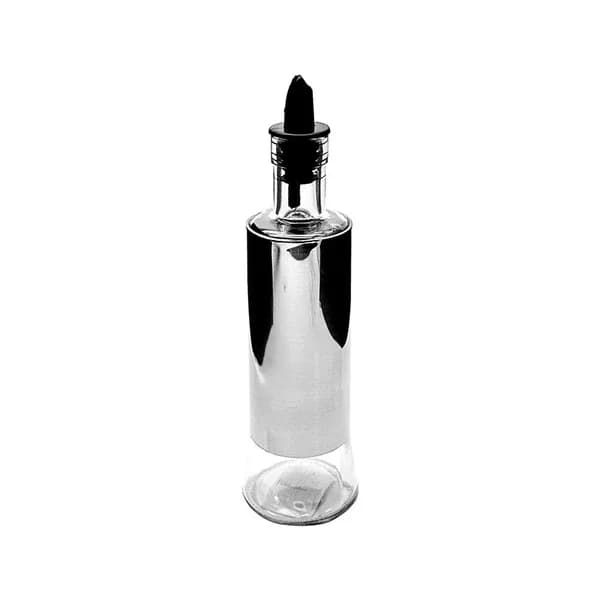 Luna Cucina Epinox 300ml Glass Oil Vinegar Bottle with Silicone Tip