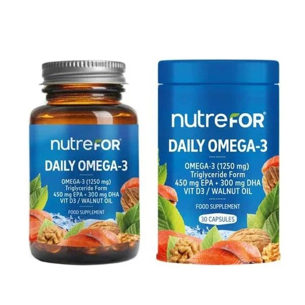 Nutrefor Daily Omega-3 supplementary Food 30 capsules