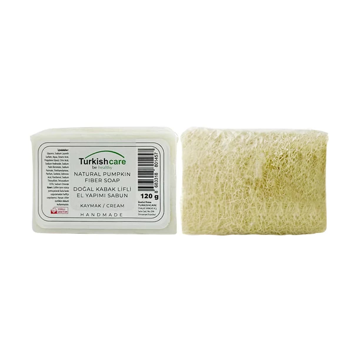 Turkishcare Pumpkin Fibre Cream Soap 120 g