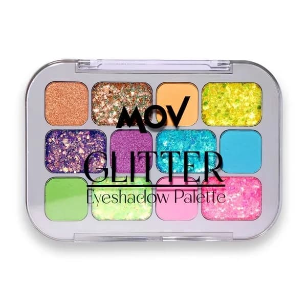 Mov 12 pack Glitter Eyeshadow Palette No: 04