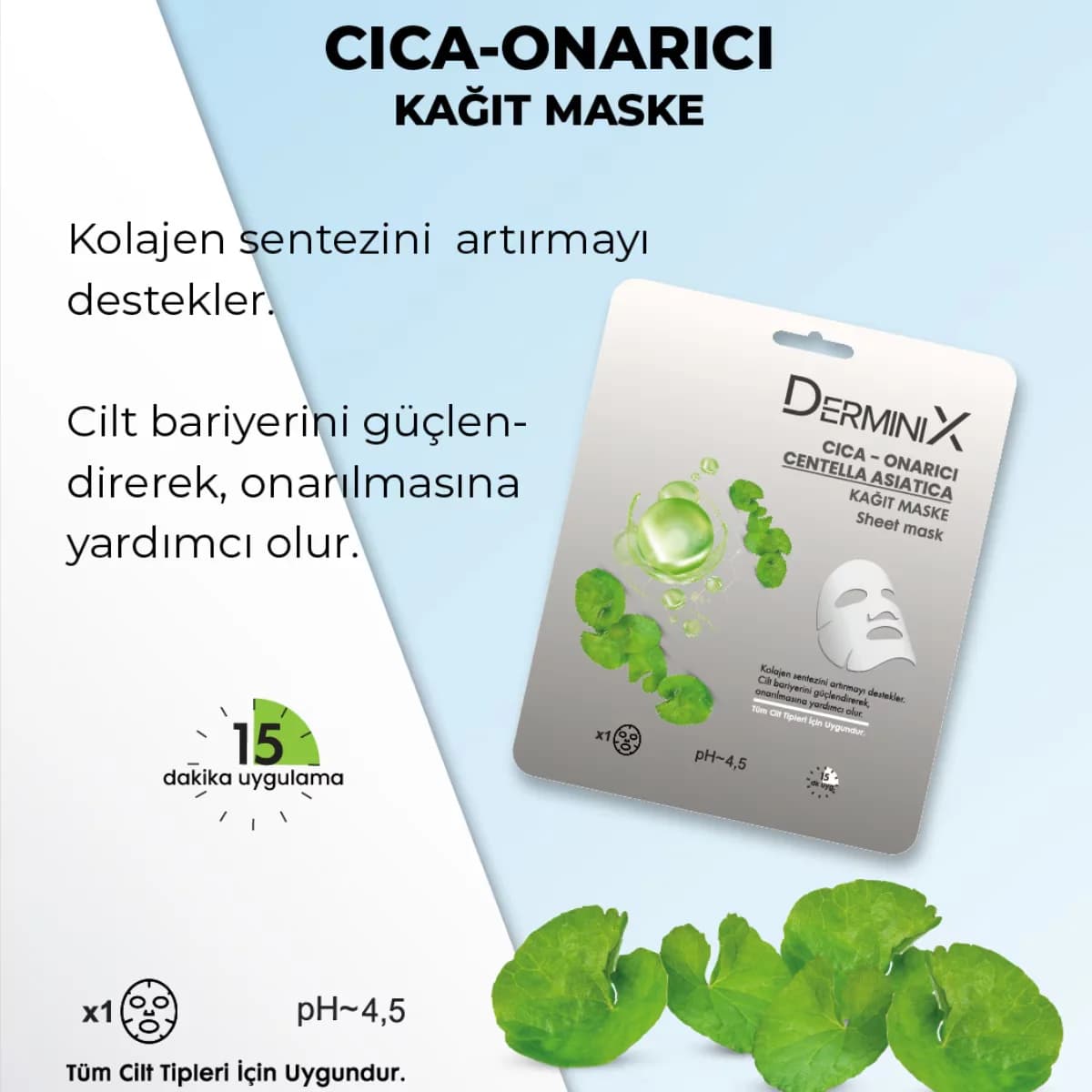 Derminix Cica Hydrating Paper Mask - Anti-Aging & Repairing
