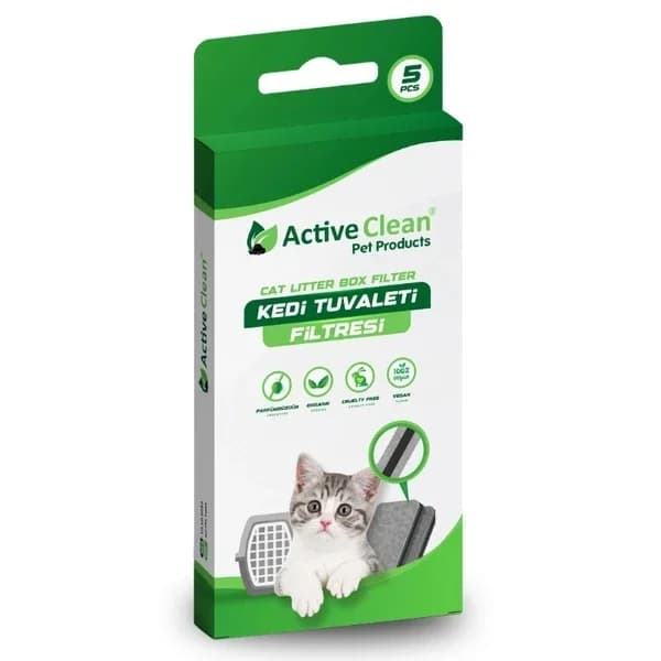 Active Clean Cat Toilet Filter 5 pcs