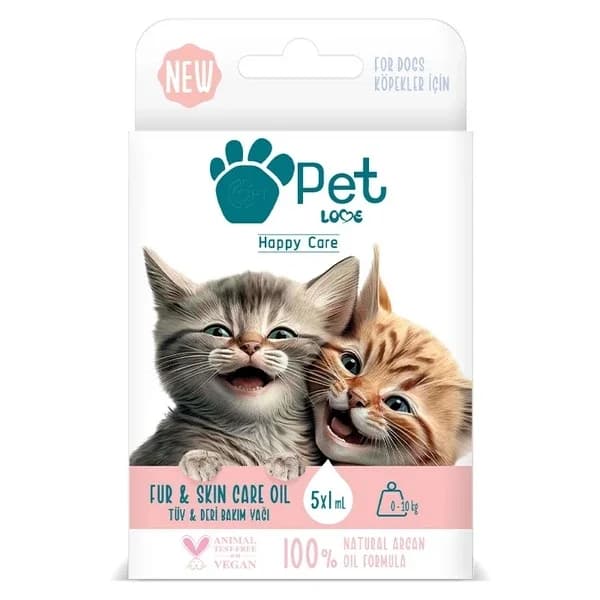 Pet Love Hair Care Oil Cat 5 x 1 ml