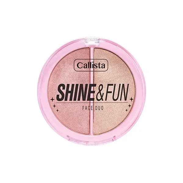 Callista Shine & Fun Face Duo Blush & Highlighter Palette 130 Shine Squad 1 pcs