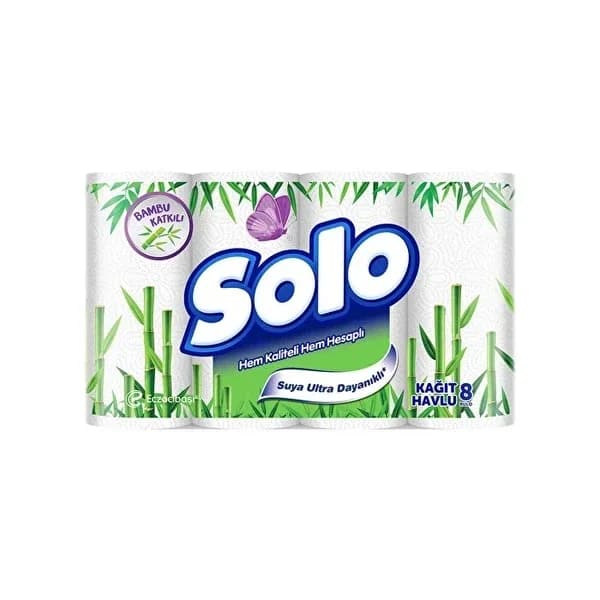 Solo Paper Towel Bamboo 8-pcs